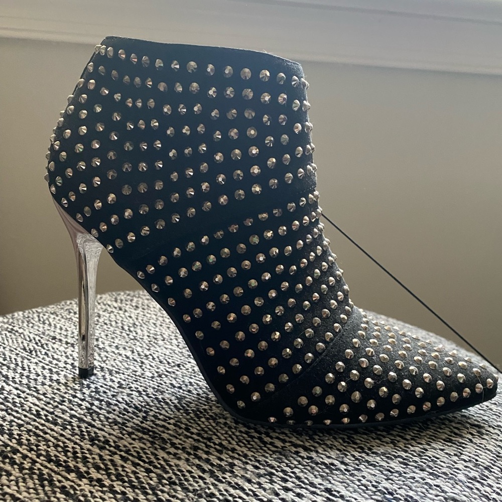 Steve Madden Rhinestone Heel Ankle Booties